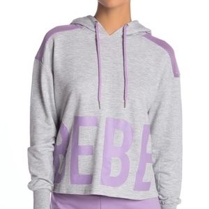 NWT- bebe Mesh Cropped Hoodie